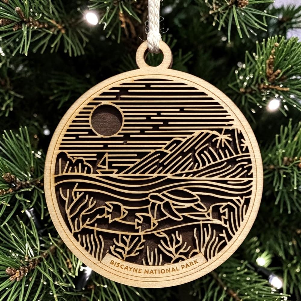 Biscayne National Park 3.5" Wooden Ornament