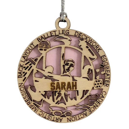 Handmade 3" Custom Female Synchro Swim Gear Ornament