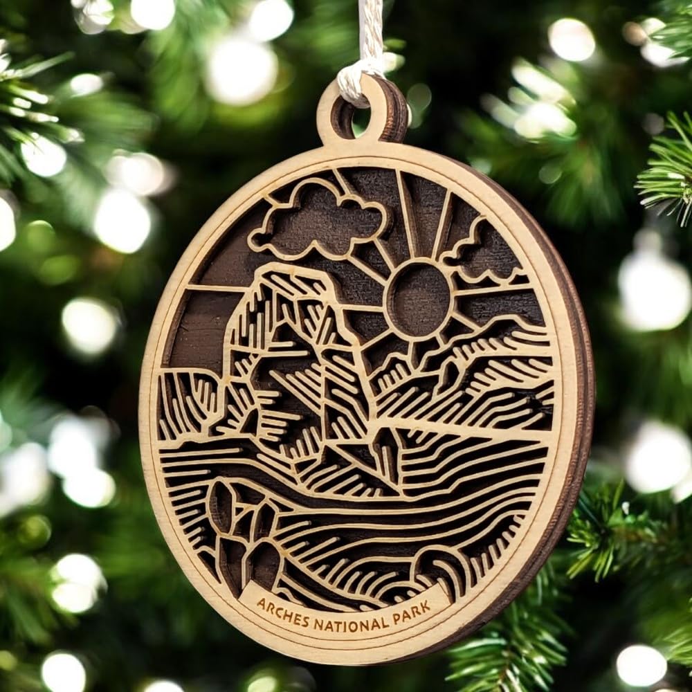 Arches National Park 3.5" Wooden Ornament