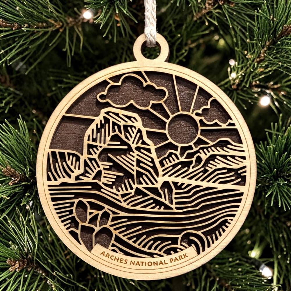 Arches National Park 3.5" Wooden Ornament