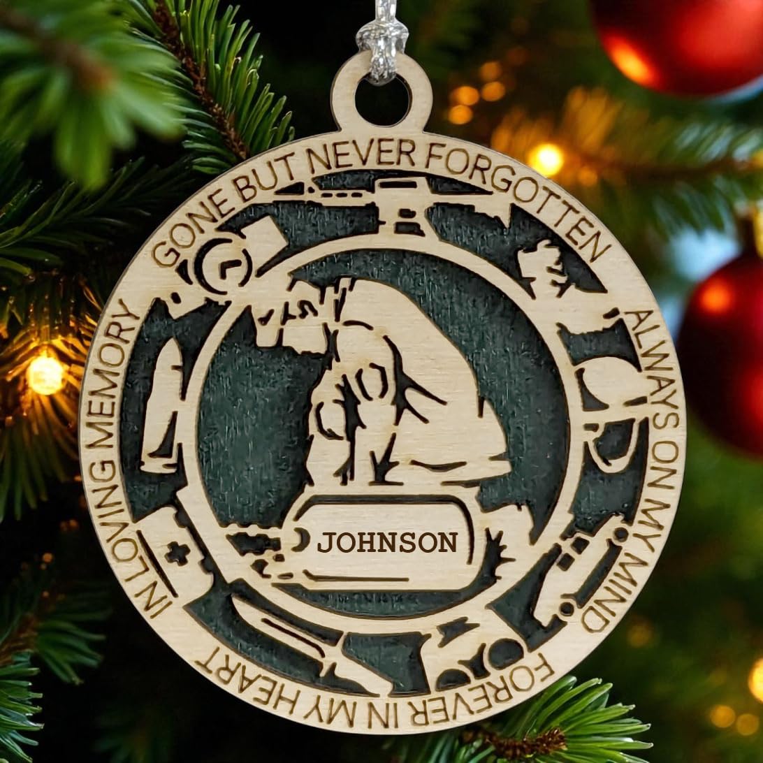 3" Army Kneeling Soldier Ornament, Icons, Tag