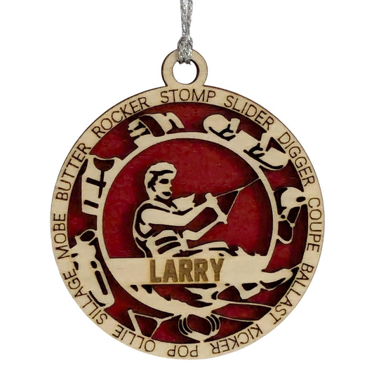 Handmade 3" Custom Female Wakeboarding Gear Ornament