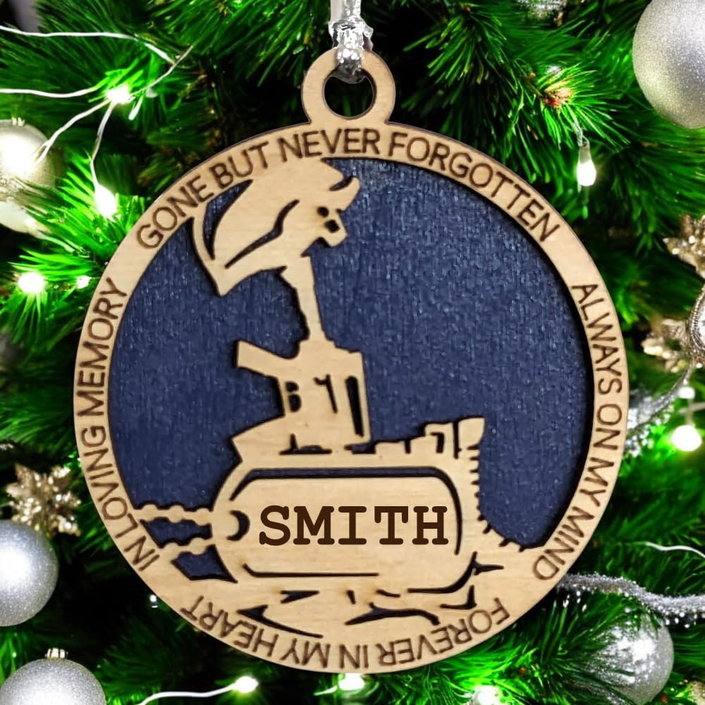 3" Navy Memorial Ornament, Battlefield Cross, Dog Tag