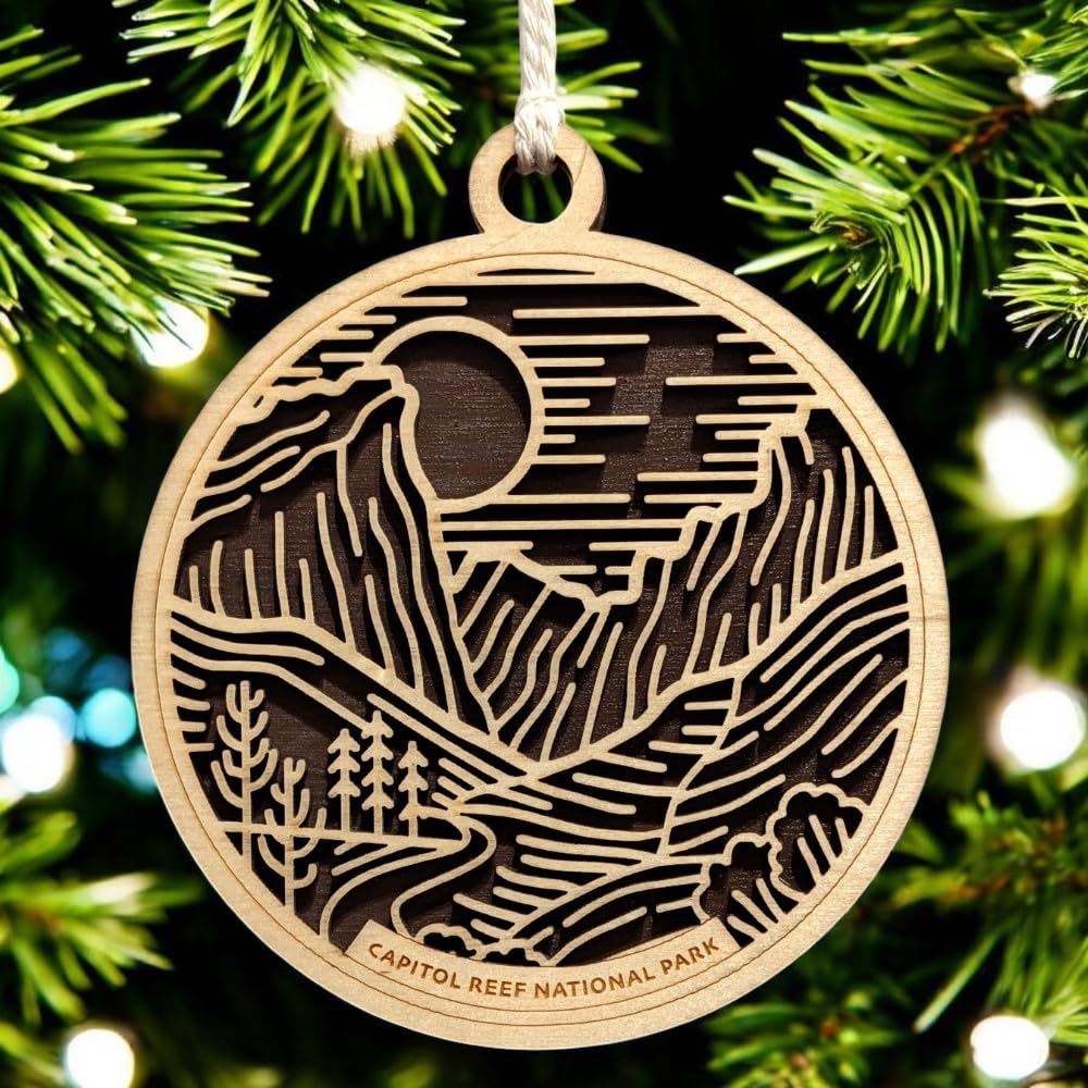 Capitol Reef National Park 3.5" Wooden Ornament