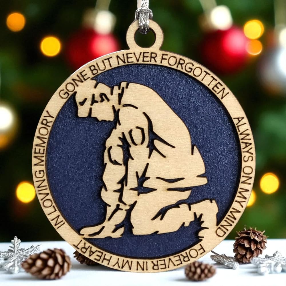 3" Coast Guard Memorial Ornament, Kneeling Soldier