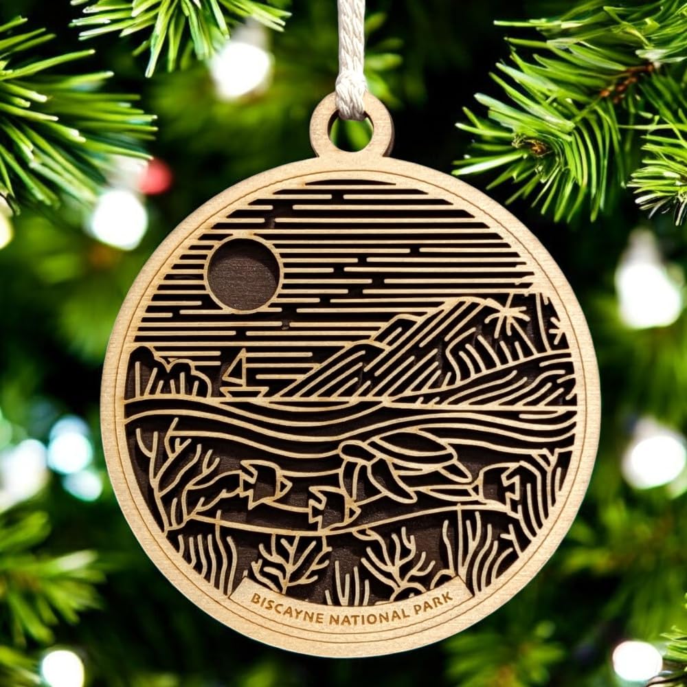 Biscayne National Park 3.5" Wooden Ornament