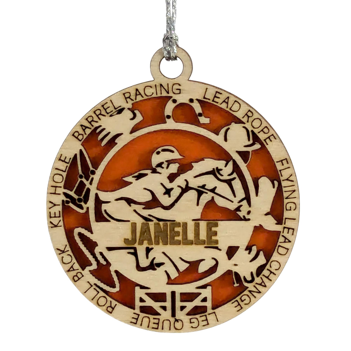 Custom 3" Female Equestrian Icons Ornament