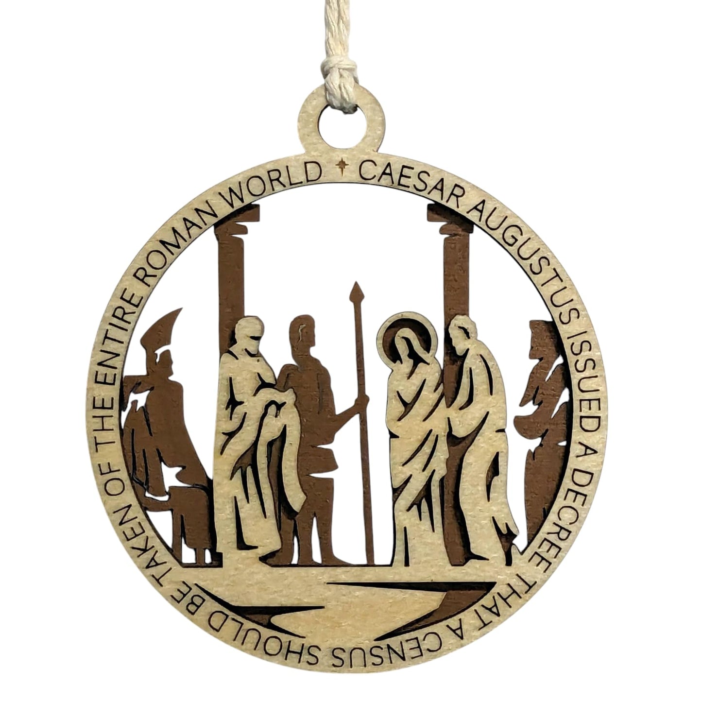 3.5" Caesar's Decree Christmas Ornament