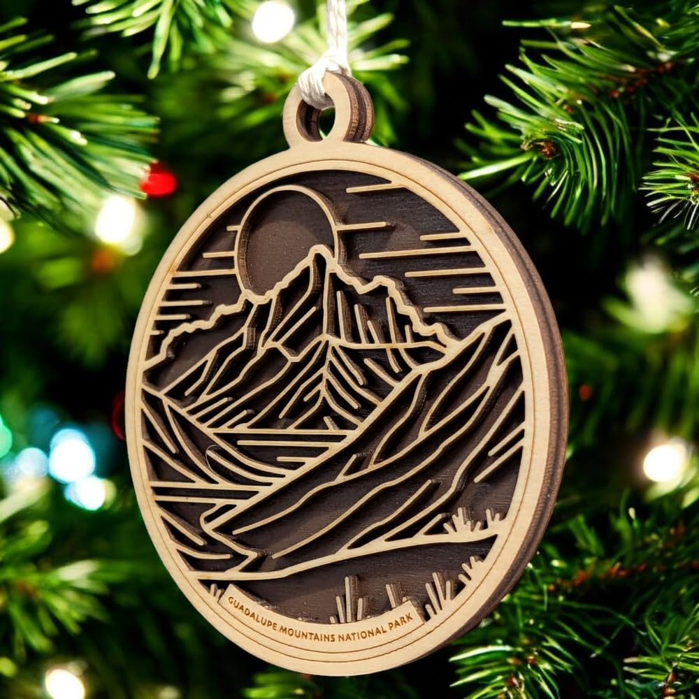 Guadalupe Mountains National Park 3.5" Wooden Ornament