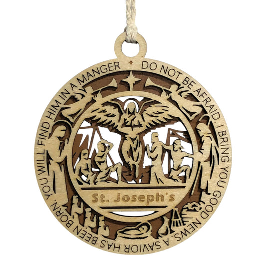 3.5" Shepherds Angel Custom Ornament