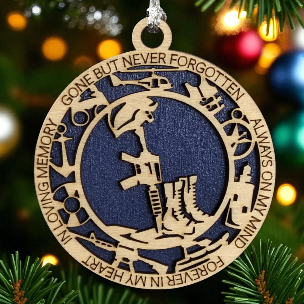 3" Coast Guard Memorial Ornament, Battlefield Cross, Icons