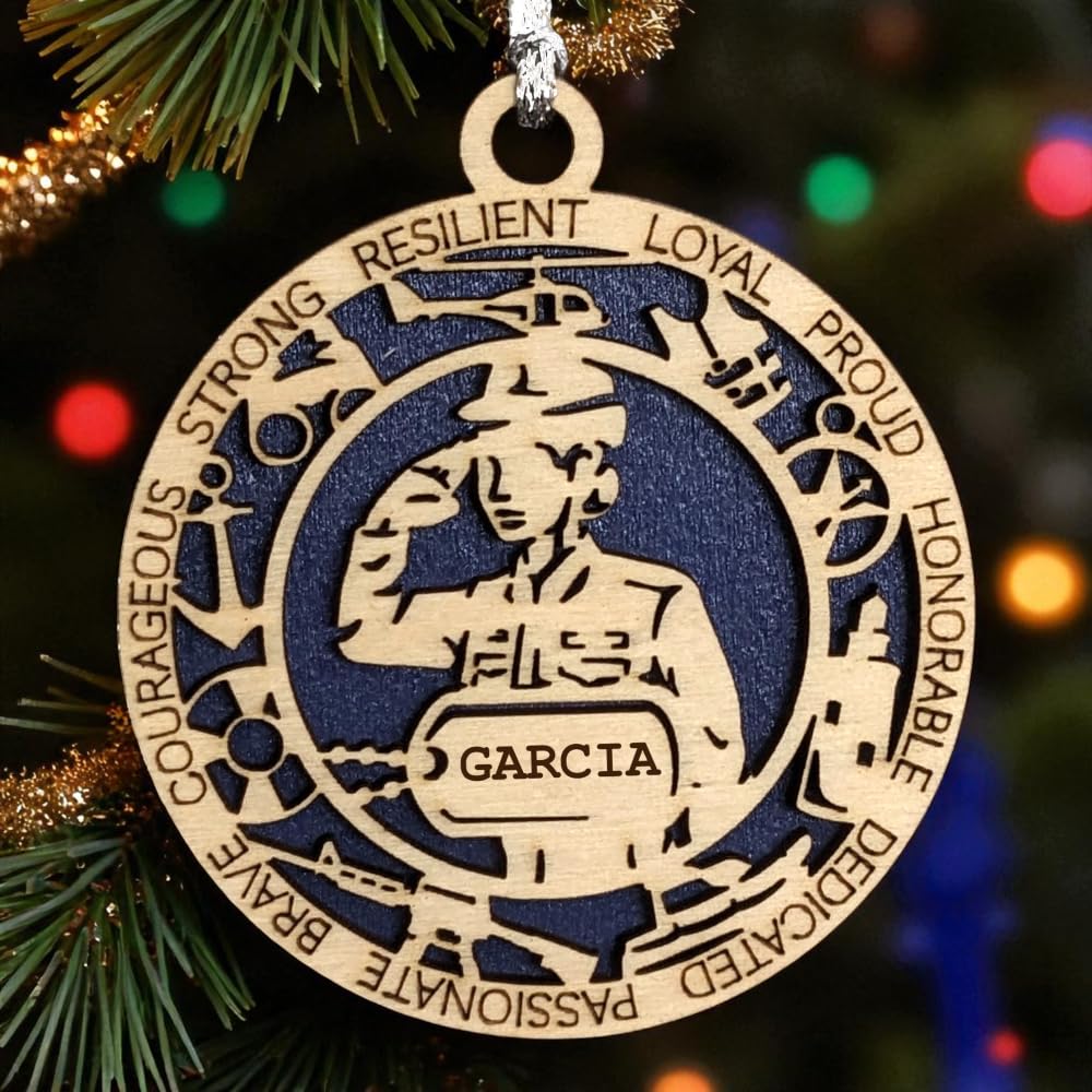 3" Coast Guard Female Ornament, Formal Uniform, Icons, Dog Tag