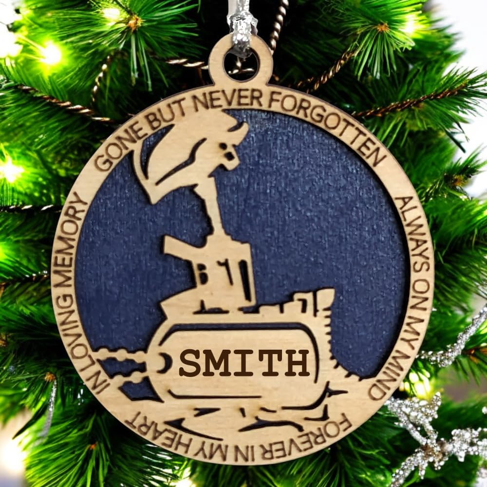 3" Navy Memorial Ornament, Battlefield Cross, Dog Tag
