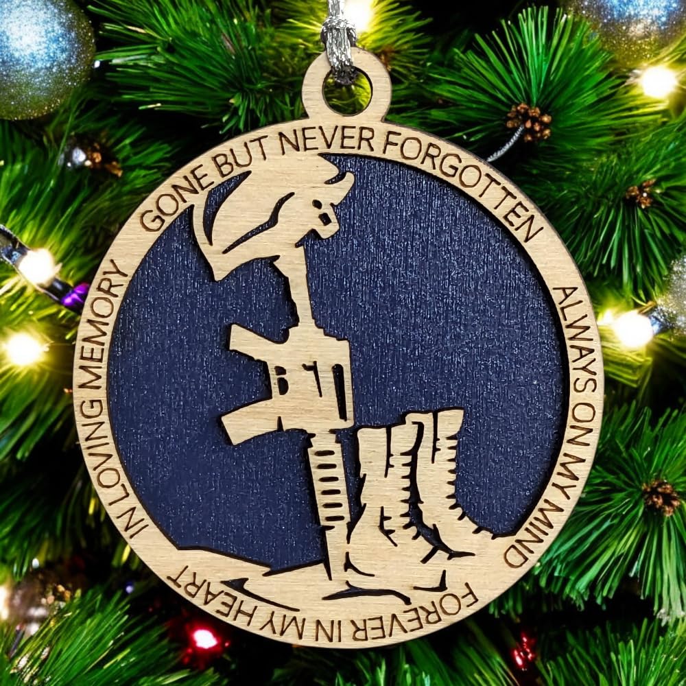 3" Navy Memorial Ornament, Battlefield Cross