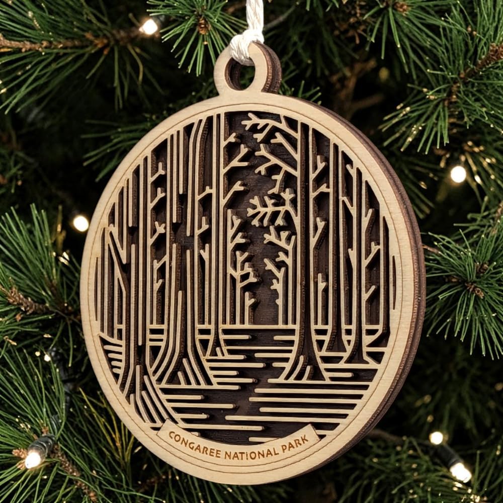 Congaree National Park 3.5" Wooden Ornament