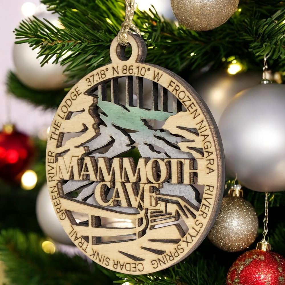 3" Mammoth Cave National Park Ornament / Car Charm - USA Made