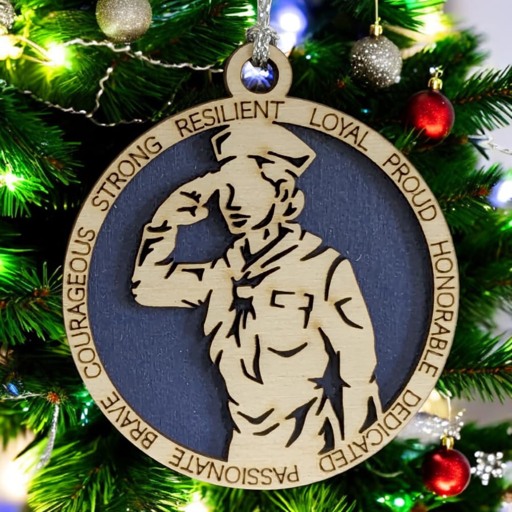 3" Navy Female Sailor Ornament, Field Uniform