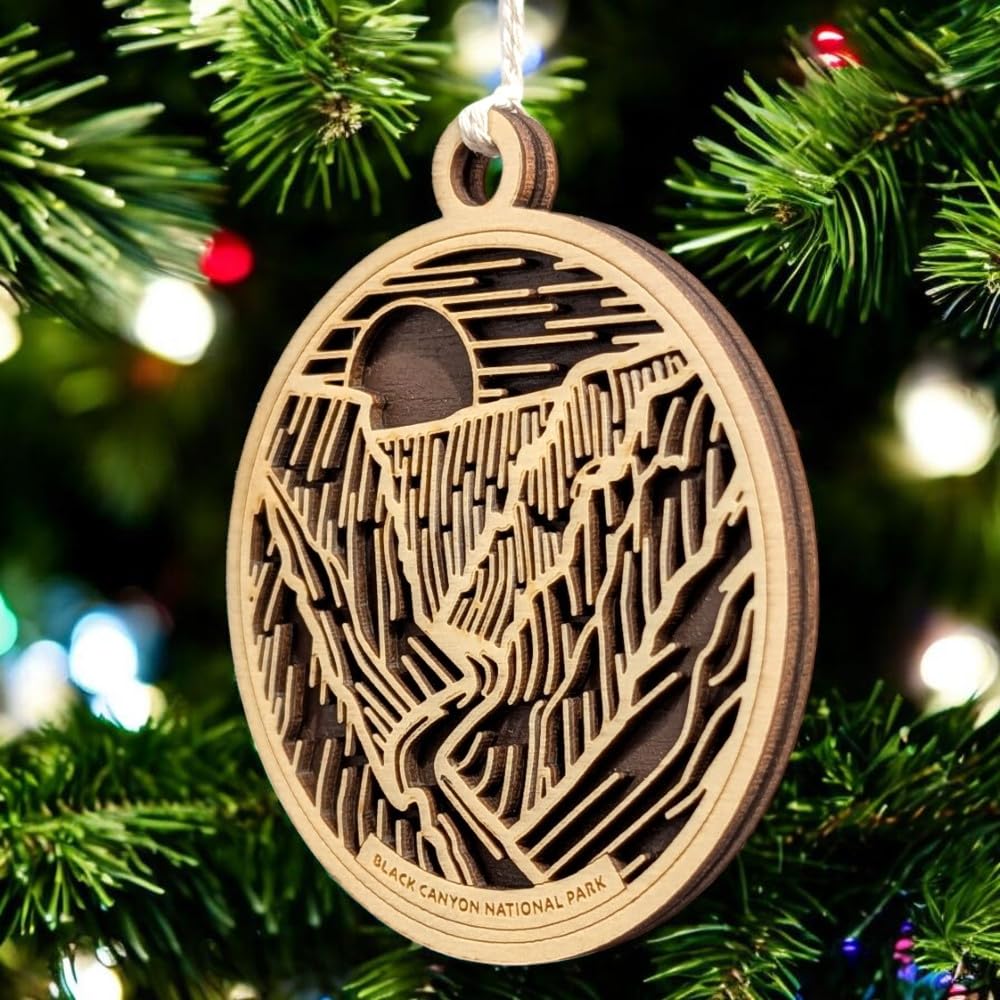 Black Canyon of the Gunnison 3.5" Wooden Ornament