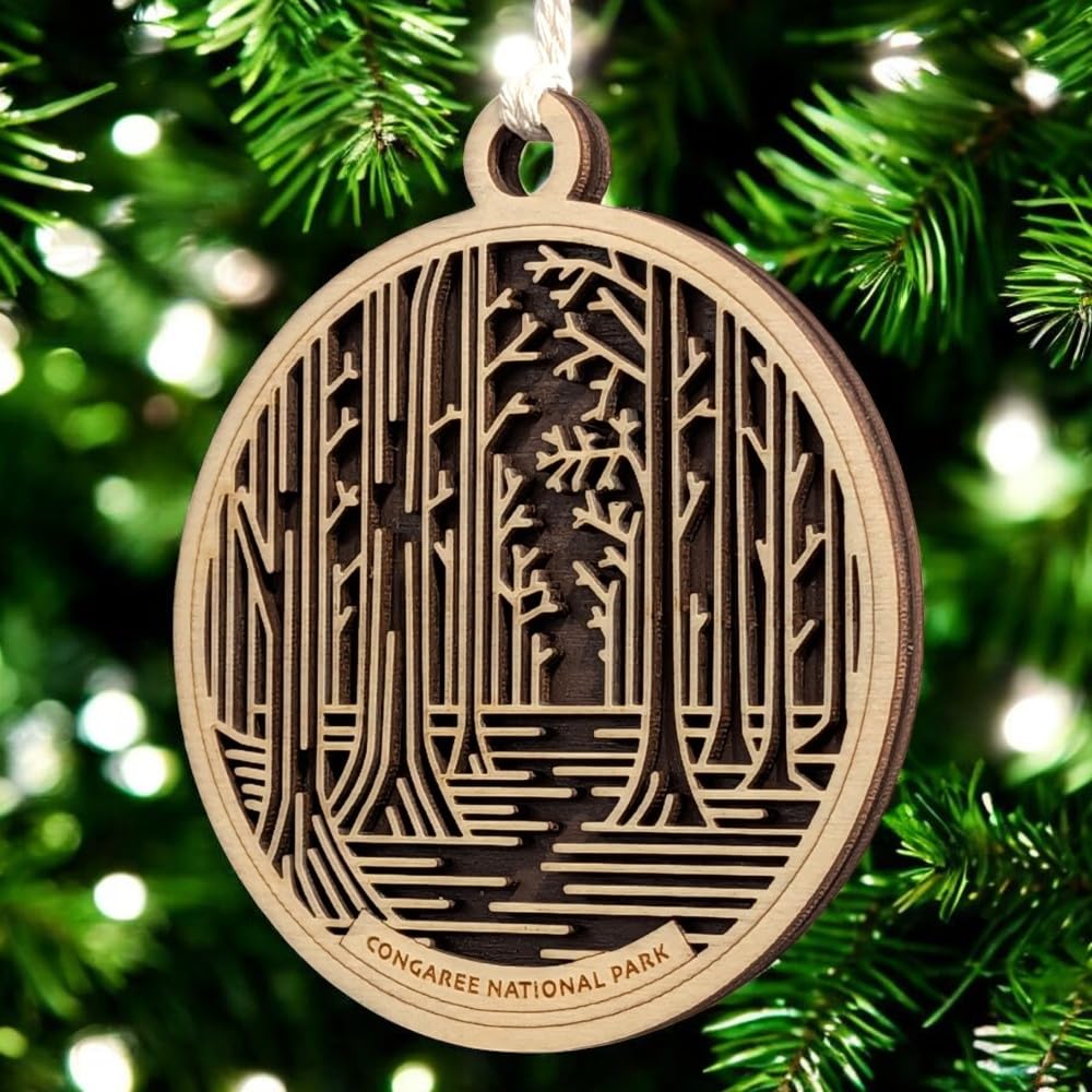 Congaree National Park 3.5" Wooden Ornament