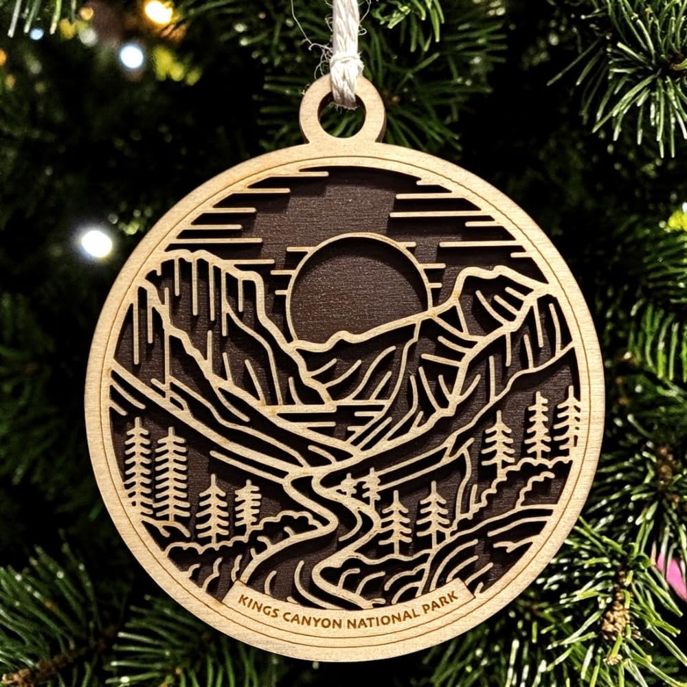 Kings Canyon National Park 3.5" Wooden Ornament