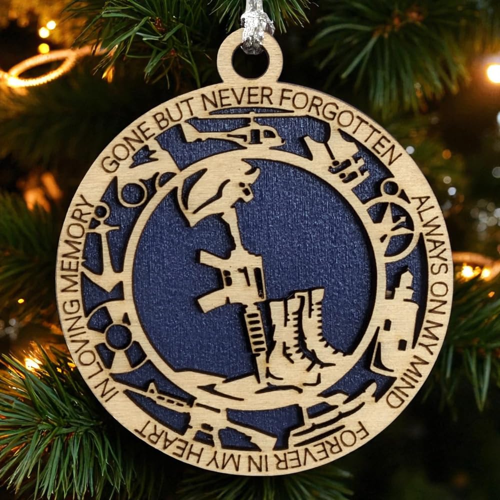 3" Coast Guard Memorial Ornament, Battlefield Cross, Icons