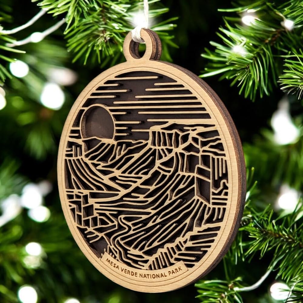 Mesa Verde National Park 3.5" Wooden Ornament