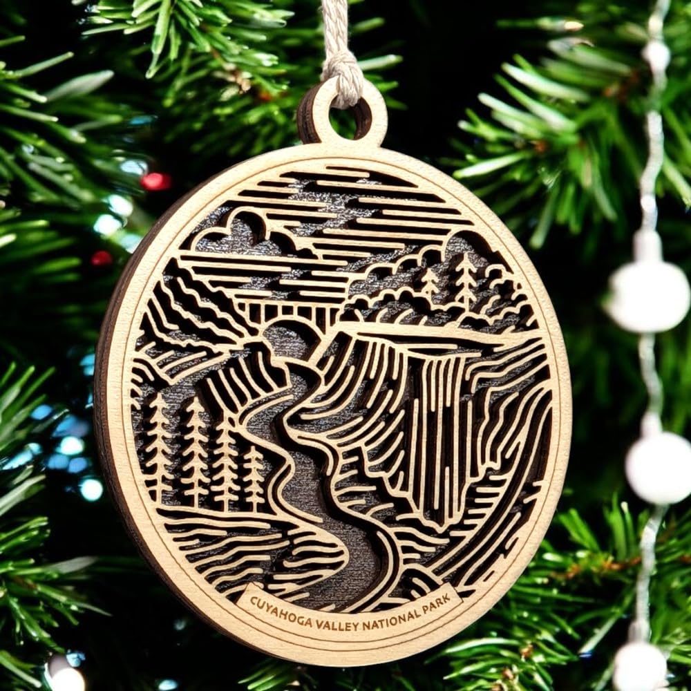 Cuyahoga Valley National Park 3.5" Wooden Ornament