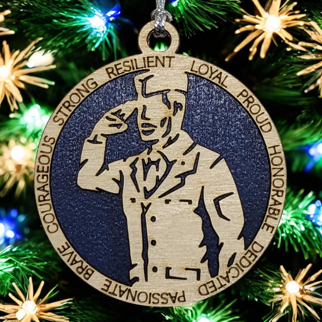 3" Male Airman Dress Uniform Ornament