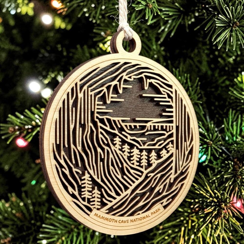 Mammoth Cave National Park 3.5" Wooden Ornament