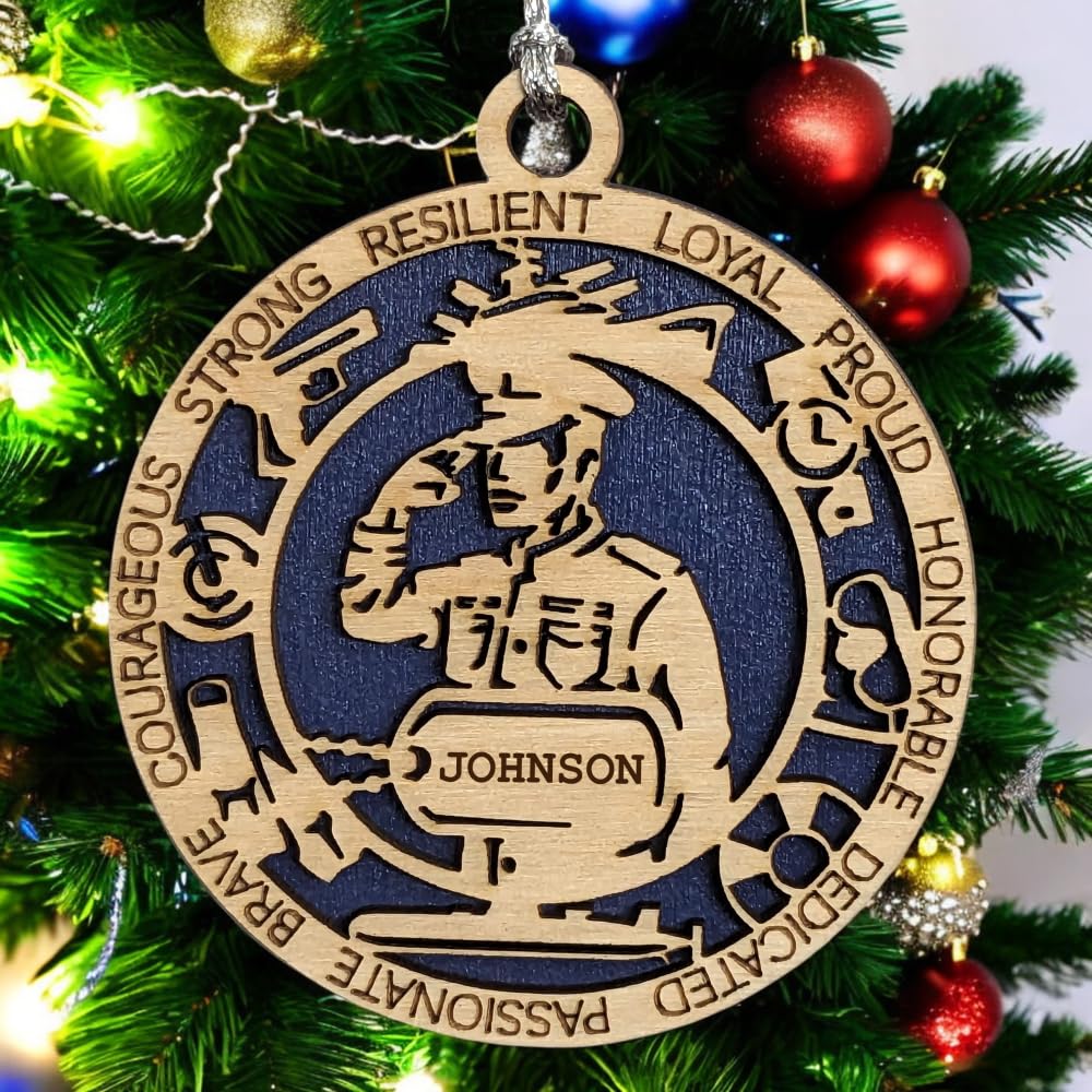 3" Navy Male Ornament, Formal Uniform, Icons, Dog Tag