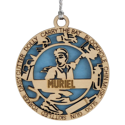 3" Personalized Cricket Icons Ornament