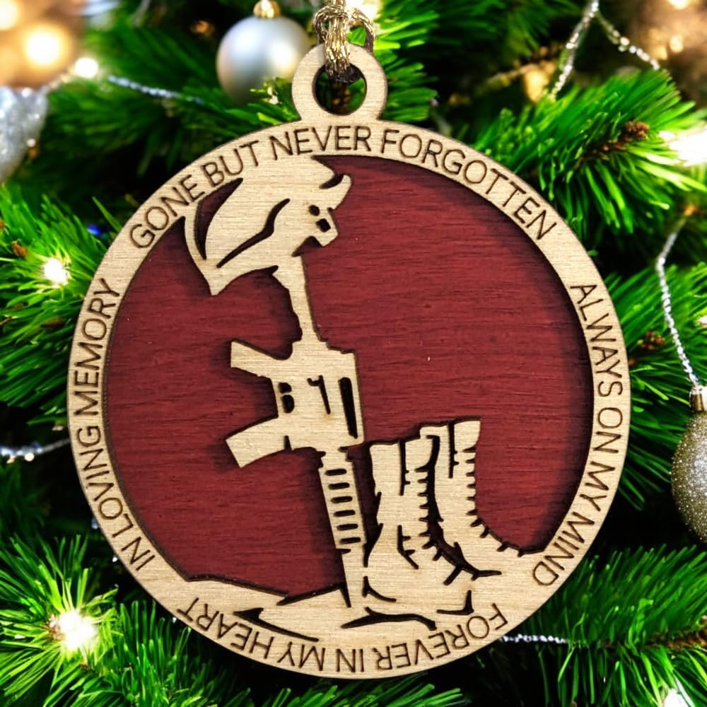 3" Marines Inspired Memorial Ornament, Battlefield Cross
