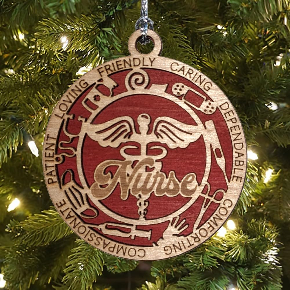 3" Nurse Caduceus Ornament