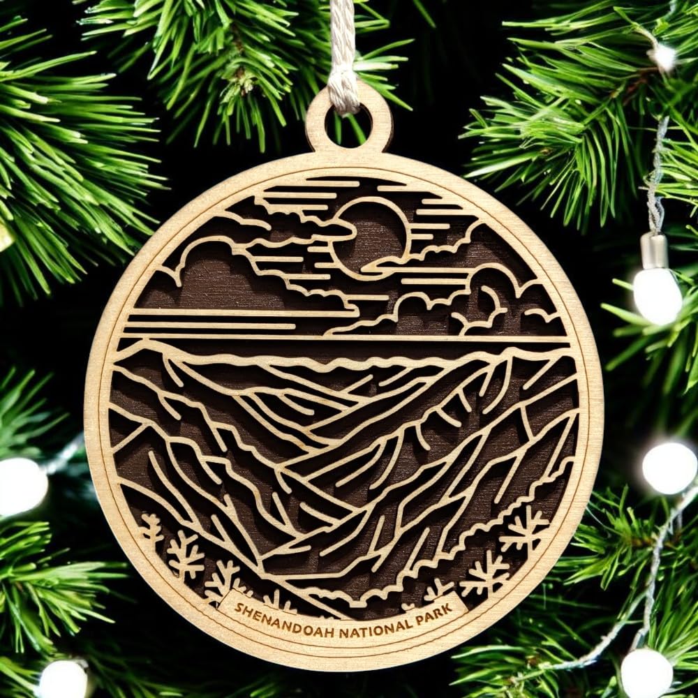 Shenandoah National Park 3.5" Wood Christmas Ornament