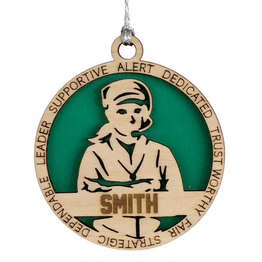 3" Personalized Coach Ornament