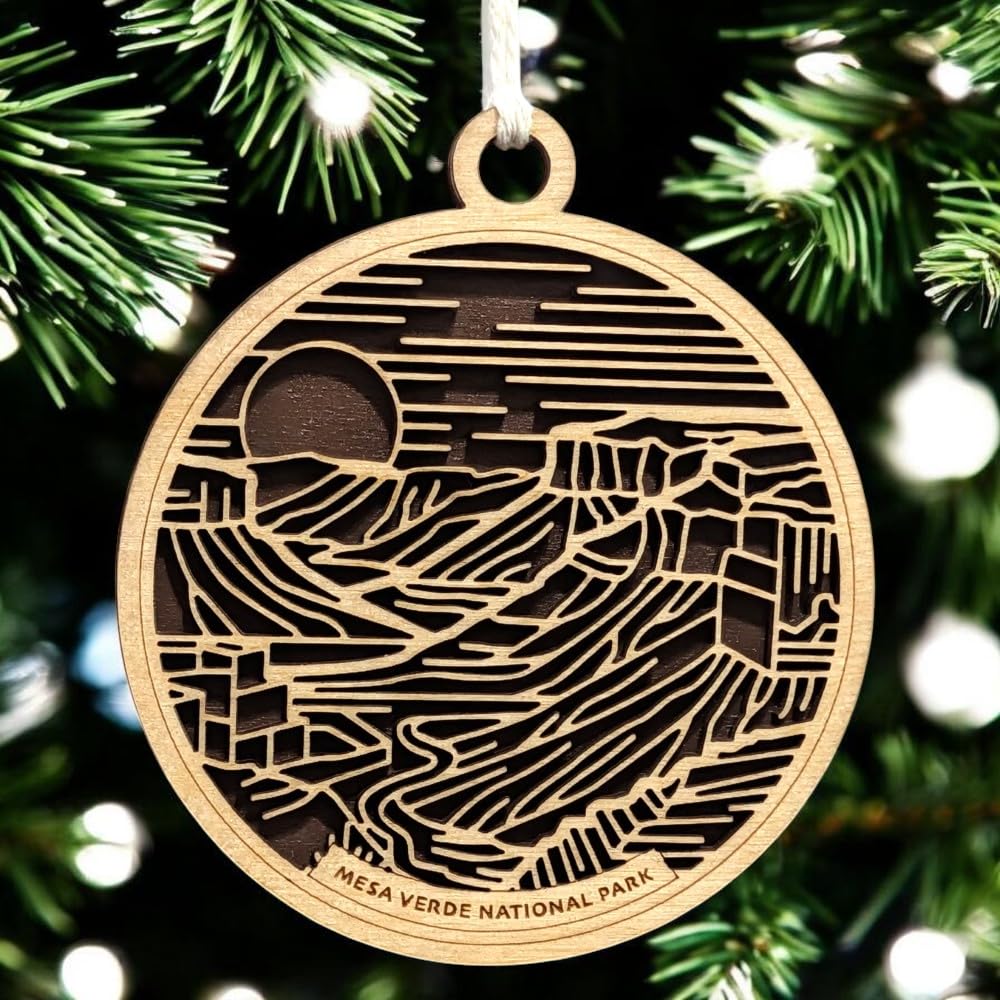 Mesa Verde National Park 3.5" Wooden Ornament