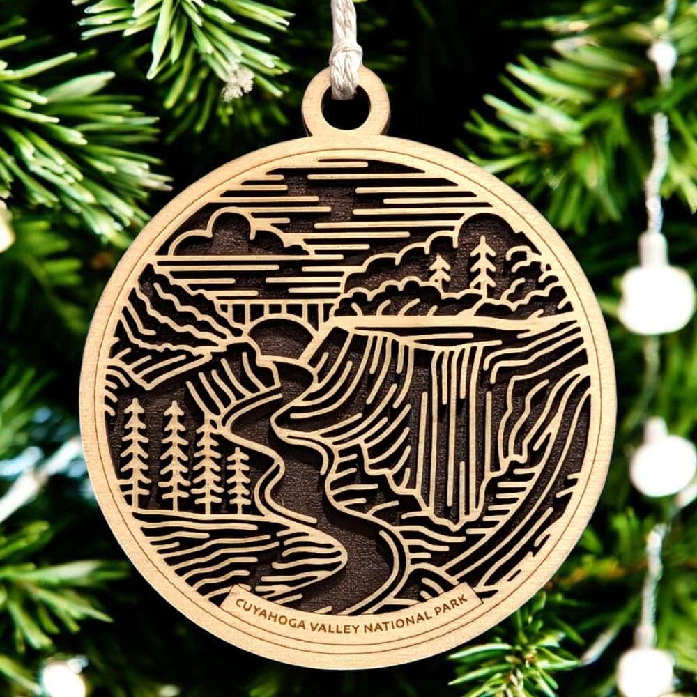 Cuyahoga Valley National Park 3.5" Wooden Ornament