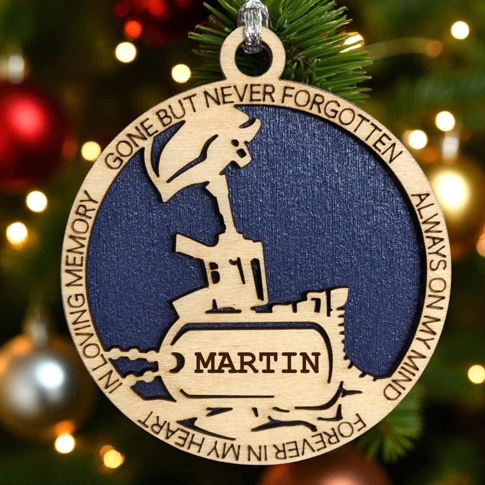 3" Coast Guard Memorial Ornament, Battlefield Cross, Dog Tag