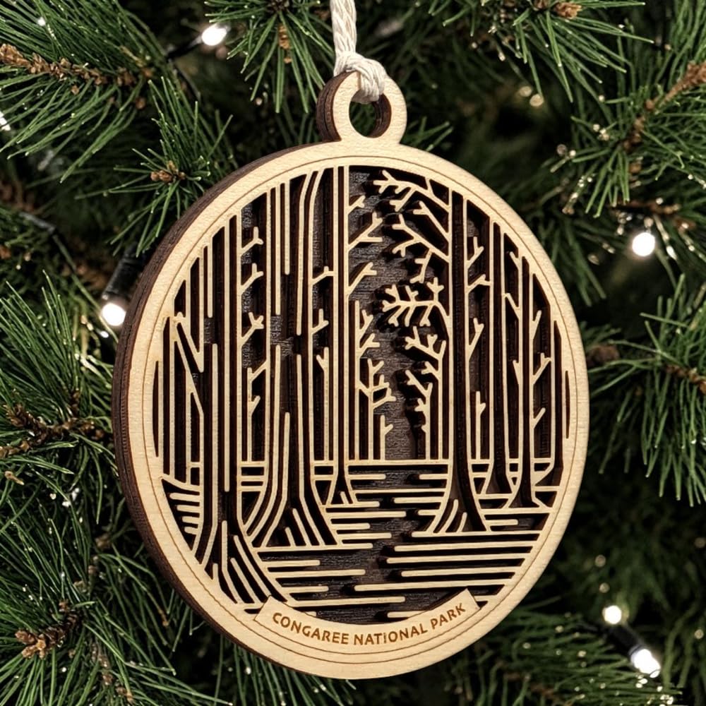 Congaree National Park 3.5" Wooden Ornament
