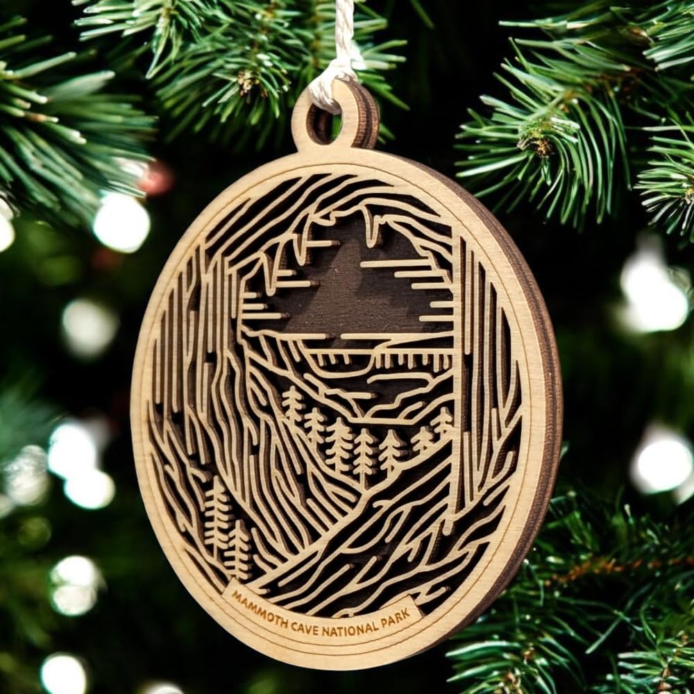 Mammoth Cave National Park 3.5" Wooden Ornament