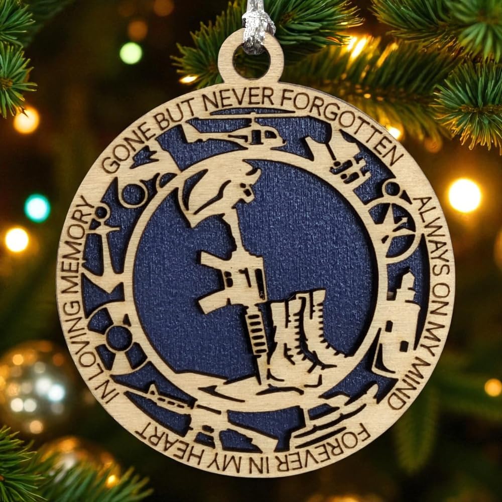 3" Coast Guard Memorial Ornament, Battlefield Cross, Icons