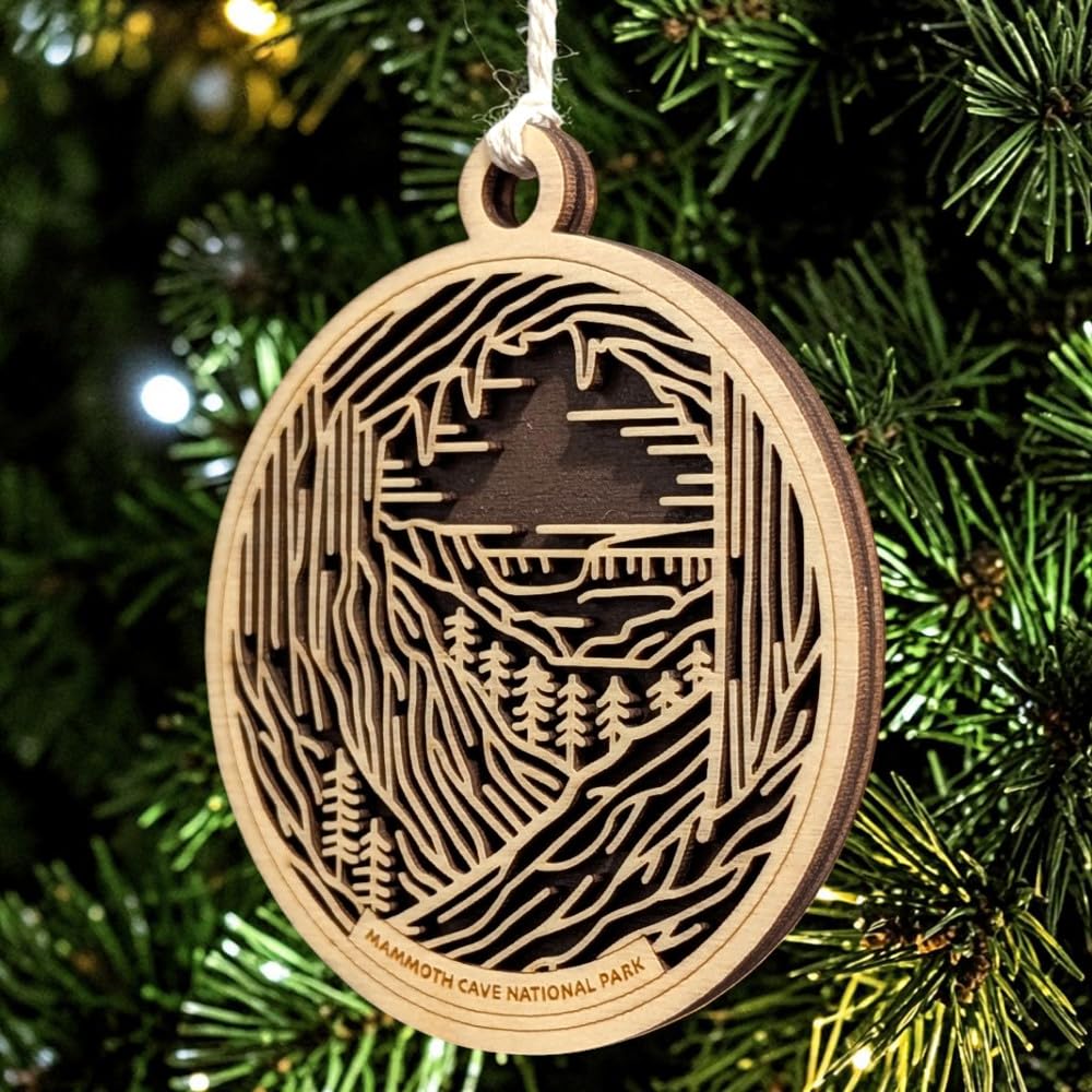 Mammoth Cave National Park 3.5" Wooden Ornament