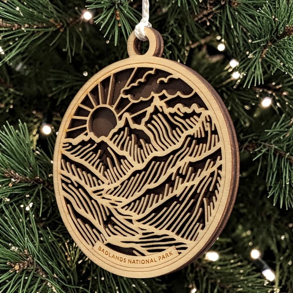 Badlands National Park 3.5" Wooden Ornament