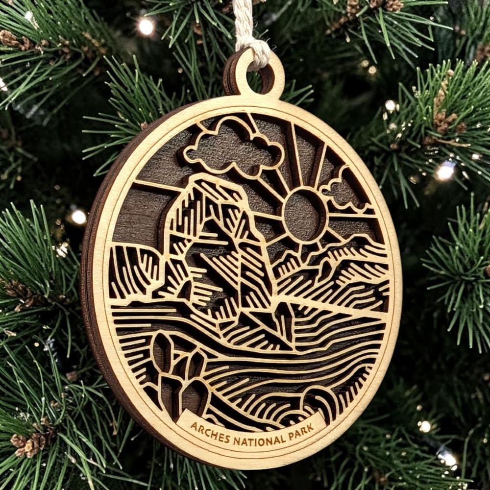Arches National Park 3.5" Wooden Ornament