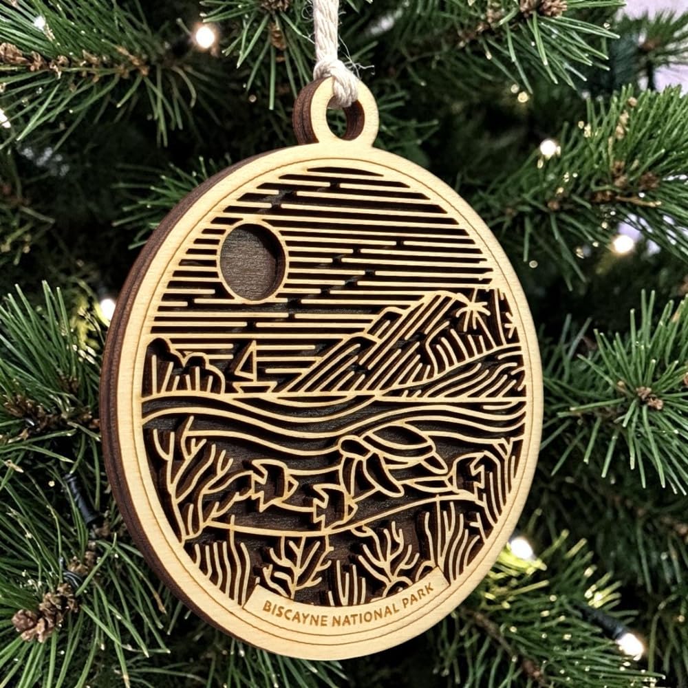 Biscayne National Park 3.5" Wooden Ornament
