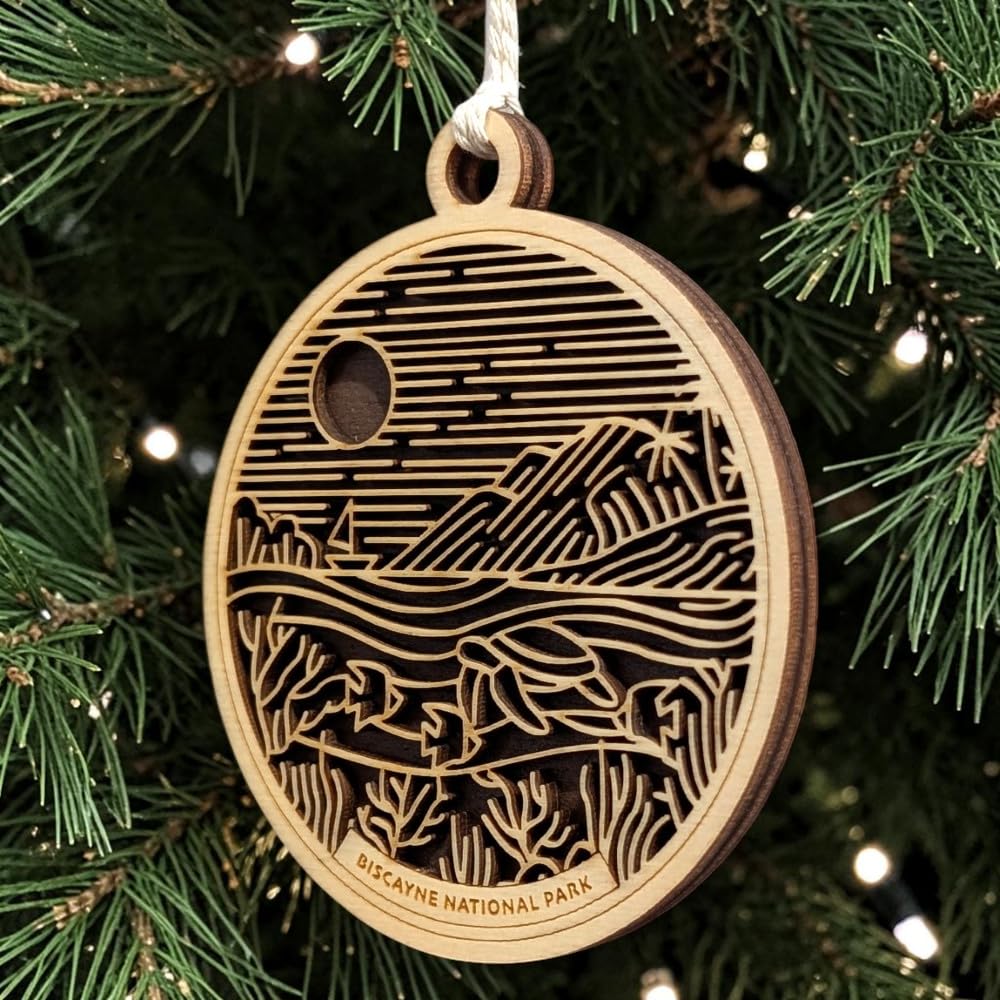 Biscayne National Park 3.5" Wooden Ornament