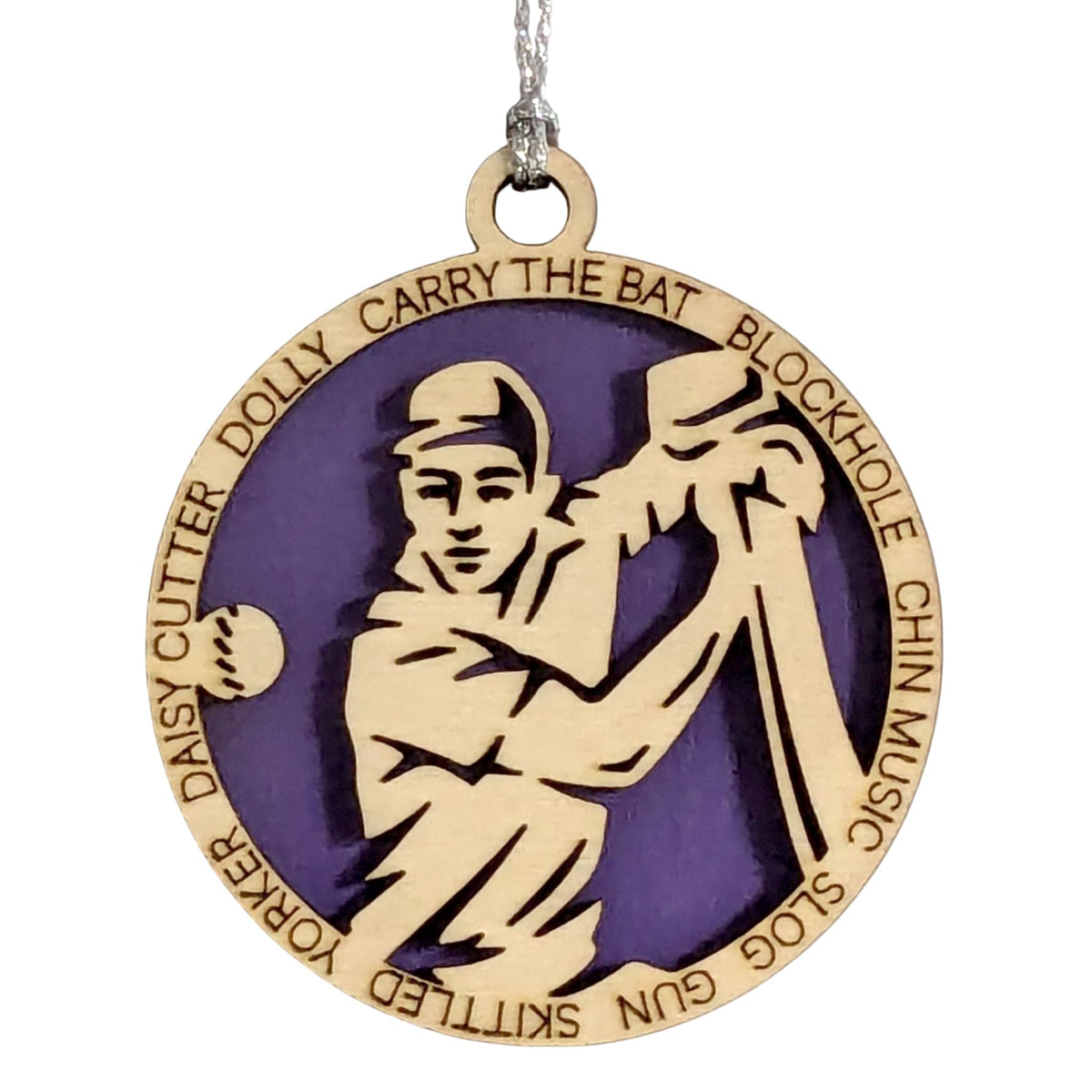 3" Male Cricket Batter Ornament