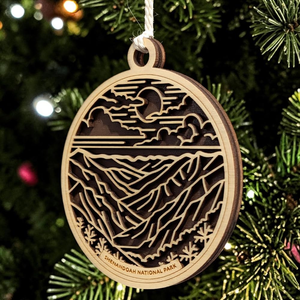 Shenandoah National Park 3.5" Wood Christmas Ornament