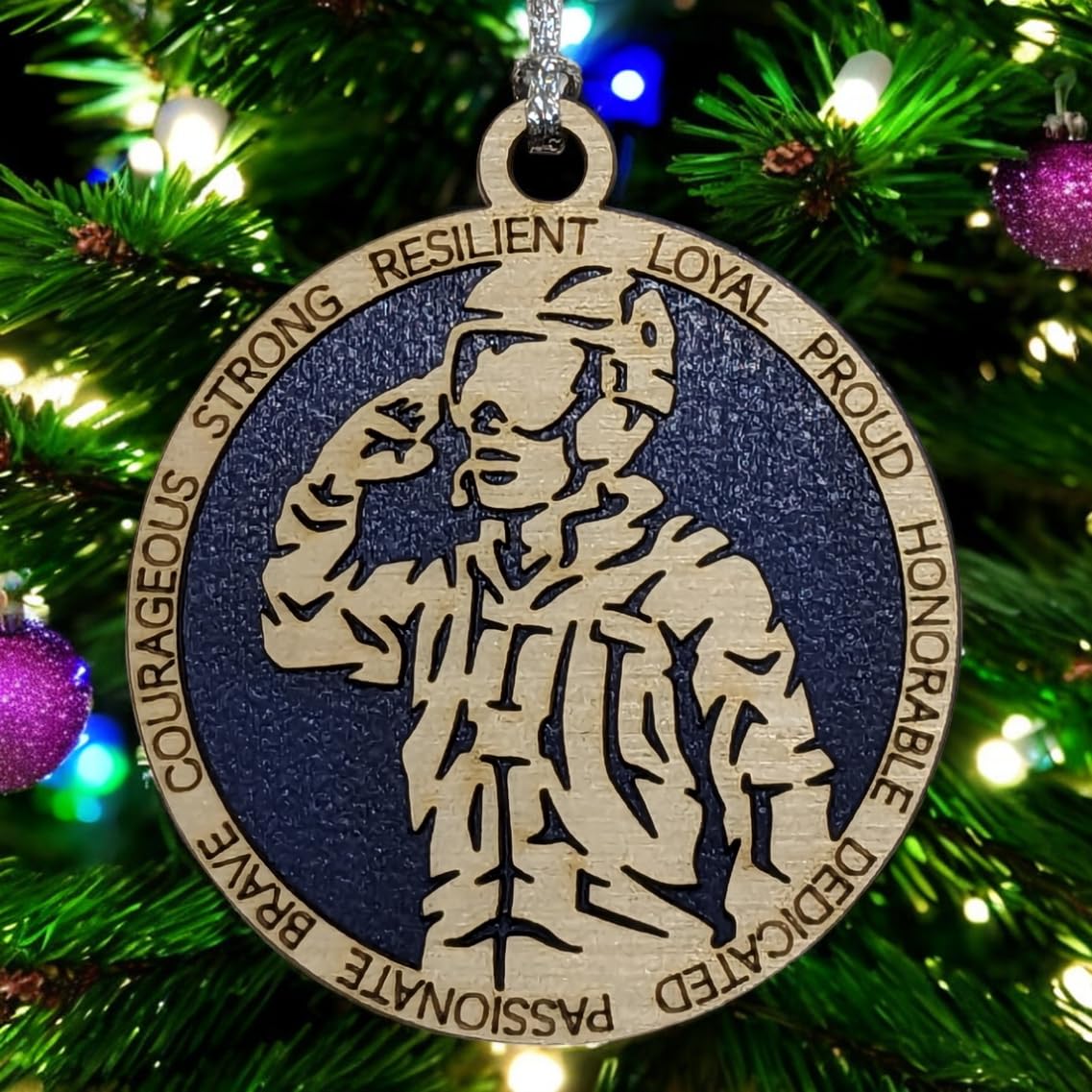 3" Male Airman Field Uniform Ornament - Custom