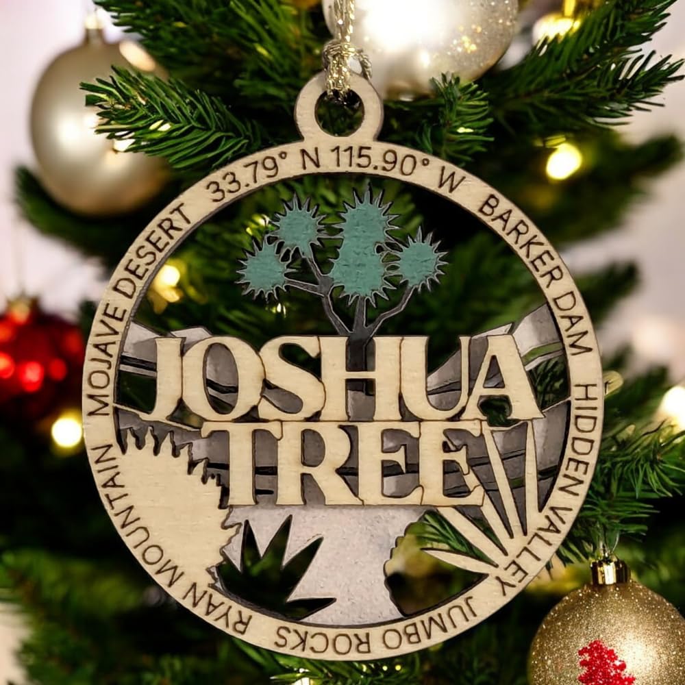 3" Joshua Tree National Park Ornament / Car Charm - USA Made